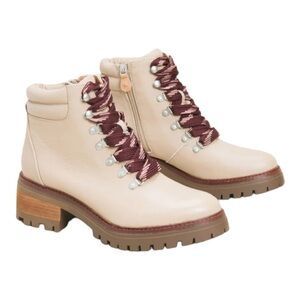 gentle souls Kenneth‎ Cole Brooklyn 2.1 Combat Boots 8 Cream